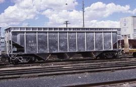 Northern Pacific hopper car number 72065 at Albuquerque, New Mexico, in 1981.