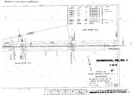 Plat Map of Spokane, Portland, and Seattle Railway Facilities at Washougal, Washington, 1915