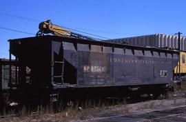 Northern Pacific open hopper car number 87546 at Denver, Colorado, in 1989.