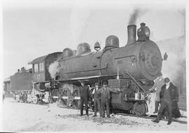 Northern Pacific steam locomotive 15 in Tacoma, Washington, circa 1932.