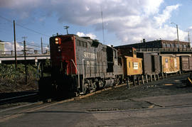 Southern Pacific Railroad Company diesel locomotive 3822 at Portland, Oregon in 1978.