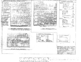 Great Northern Engineering Drawing, Unnamed Structure at Fairchild, Washington, 1984
