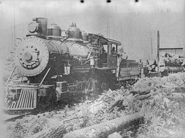 Thurston County Railway Steam Locomotive Number 4, circa 1948.