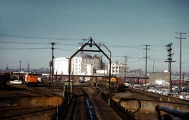 Spokane, Portland and Seattle Railway diesel locomotive 750 at Portland, Oregon in 1962.