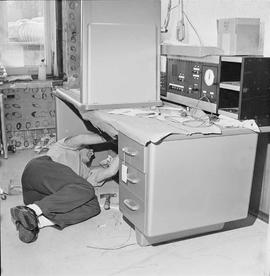 Northern Pacific dispatchers office at Tacoma, Washington, circa 1962.