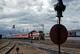 Northern Pacific Terminal diesel locomotive 37 at Portland, Oregon in 1962.