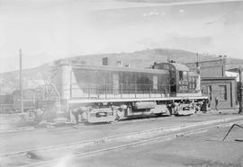 Northern Pacific diesel locomotive number 855 at Duluth, Minnesota, in 1954.