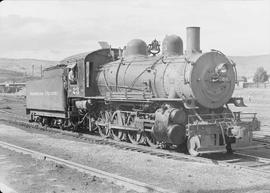 Northern Pacific steam locomotive 23 at Butte, Montana, in 1949.