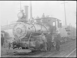 Northern Pacific steam locomotive 975 at Seattle, Washington, circ 1890.