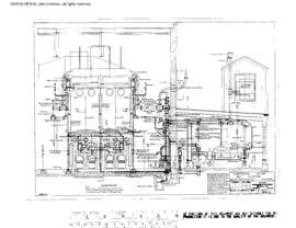 Great Northern Engineering Drawing, Power House at Interbay, Washington, 1929