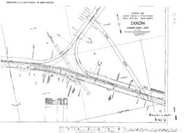 Plat Map of Northern Pacific Facilities at Dixon, Montana, 1932