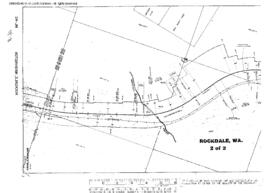 Plat Map of Milwaukee Road Facilities at Rockdale, Washington, 1918