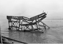 Burlington Northern bridge at New Westminster, British Columbia in 1976.