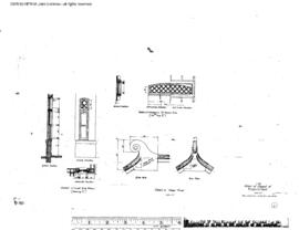 Northern Pacific Engineering Drawing, Depot at Trident, Montana, 1910