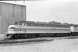 Amtrak diesel locomotive 334 at an unknown location on August 2, 1976.