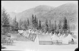 Civilian Conservation Corps camp at Lester, Washington, circa 1936.