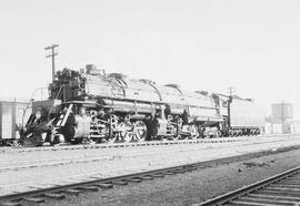 Northern Pacific steam locomotive 5006 at Livingston, Montana, in 1953.