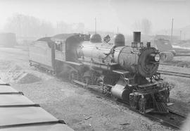 Northern Pacific steam locomotive 1352 at South Tacoma, Washington, in 1954.