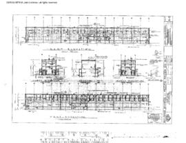 Great Northern Engineering Drawing, Diesel Service Building at Interbay, Washington, 1970