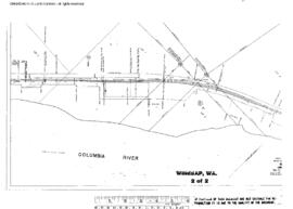 Plat Map of Great Northern Facilities at Winesap, Washington, 1962