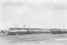 Burlington Northern diesel locomotive 4364 at Tacoma, Washington in 1972.