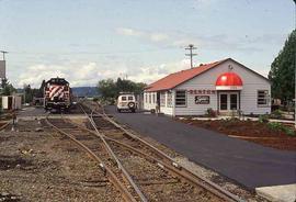 Spirit of Washington Dinner Train station at Renton, Washington, circa 1993.