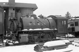 Standard Steel Works Company steam locomotive number 10 on display at Connecticut Valley Railroad...