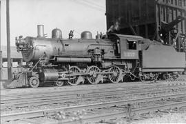 Northern Pacific steam locomotive 1357 at Auburn, Washington, circa 1925.