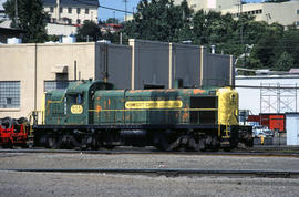 Kennecott Copper Corporation diesel locomotive 909 at Portland, Oregon in 1984.