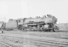 Northern Pacific steam locomotive 1780 at Tacoma, Washington, in 1953.