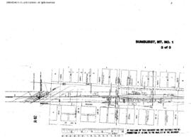 Plat Map of Great Northern Facilities at Sunburst, Montana, 1967