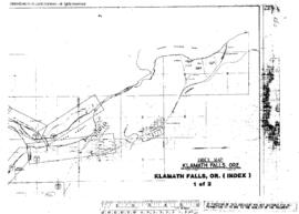 Plat Map Index of Great Northern Facilities at Klamath Falls, Oregon, 1933