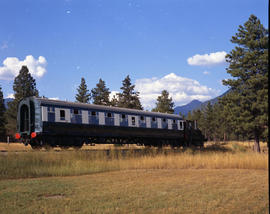 Fort Steele Heritage Town steam locomotive "Dunrobin" at Fort Steele, British Columbia ...
