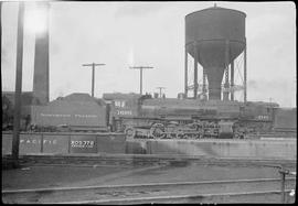 Northern Pacific steam locomotive 1690 at Tacoma, Washington, circa 1946.