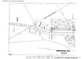 Plat Map of Great Northern Facilities at Bossburg, Washington, undated