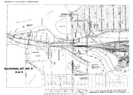 Plat Map of Great Northern Facilities at Whitefish, Montana, 1957