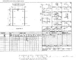 Great Northern Engineering Drawing, Car Shop at Interbay, Washington, 1969