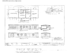 Burlington Northern Engineering Drawing, Signal and Section Crew Building at Cheney, Washington, ...