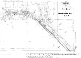 Plat Map of Northern Pacific Facilities at Uniontown, Washington, 1909