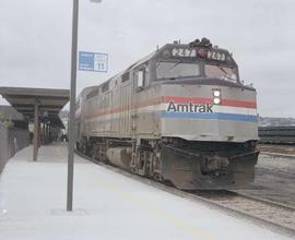 Amtrak station at Tacoma, Washington, in 1984.