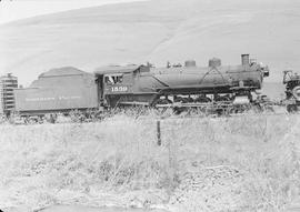 Northern Pacific steam locomotive 1539 at Lewiston (near), Idaho, in 1950.