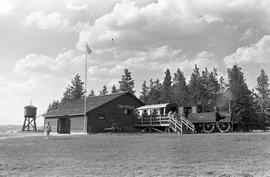 Fort Steele Heritage Town steam locomotive "Dunrobin" at Fort Steele, British Columbia ...