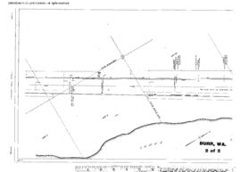 Plat Map of Spokane, Portland, and Seattle Railway Facilities at Burr, Washington, 1915