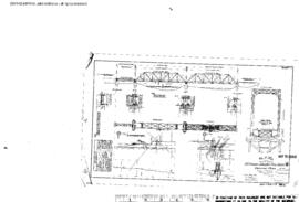 Northern Pacific Engineering Drawing: General Plan, Bridge 113 (150) - Yellowstone River, West of...