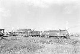 Burlington Northern diesel locomotive 4192 at Hoquiam, Washington in 1971.