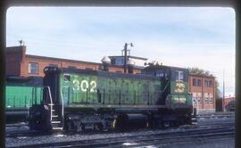 Burlington Northern 302 at Spokane, Washington in 1986.