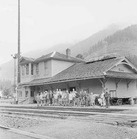 Northern Pacific station at Lester, Washington, in 1967.