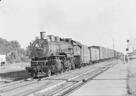 Northern Pacific steam locomotive 1682 at Auburn, Washington, in 1947.