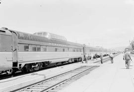 Northern Pacific North Coast Limited at Livingston, Montana, in 1955.