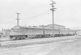 Northern Pacific diesel locomotive number 6016 at Auburn, Washington, in 1968.